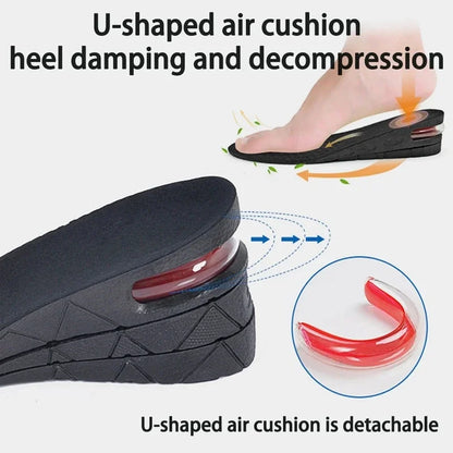 Height Increase Insole Air Cushion Elevator Shoe Insole Lifts Kits Inserts 3-9cm Variable Height Shoe InsolesAir Shock Absorbing