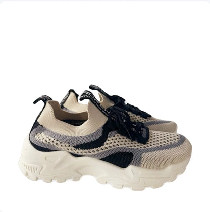 Women's Running Shoes Lace Up Sneakers Lightweight Female Casual Shoes Mesh Fashion Tennis Shoe Outdoor Soft Sole Women Shoes