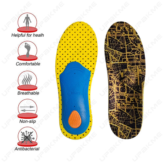 Shock Absorption Sport Insoles for Shoes Sole Deodorant Breathable Cushion Running Insoles for Feet Man Women Orthopedic Insoles