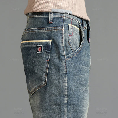 2025 New Men's Stretch Skinny Jeans Fashion Casual Cotton Denim Slim Fit Pants Male Korean Trousers Streetwear Brand Clothing