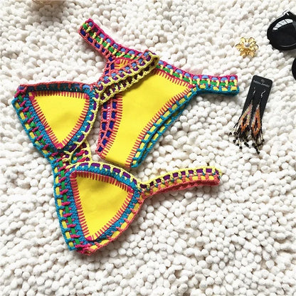 Sexy Bikinis Women Swimsuit Summer Neoprene Bikini Beach Wear Surf Biquini Female Swimwear Two Piece Brazilian Bathing Suit Hot