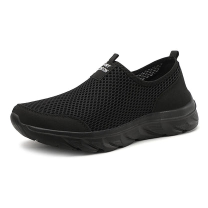 Lightweight Men Casual Shoes Breathable Slip on Male Casual Sneakers Anti-slip Men's Flats Outdoor Walking Shoes Size 39-47