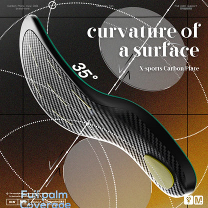 Mcgola Curved Carbon Plate Insole, Stable Arch Support, Anti-Side Tilt, Double Force Bouncing Basketball Insole