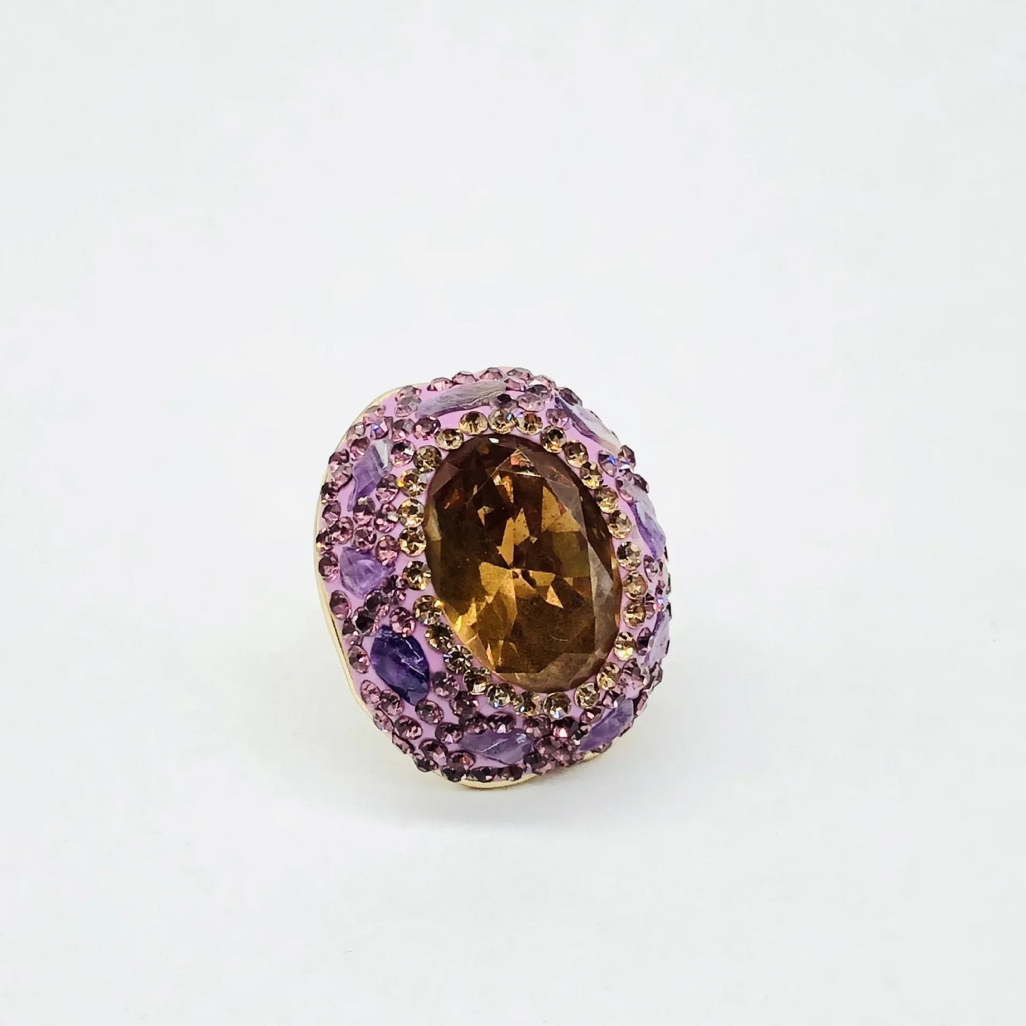 Color Changing Stone Zultainite Natural Tourmaline Edging Finger Rings for Women Sudan Crystal Peacock Green Design Jewelry
