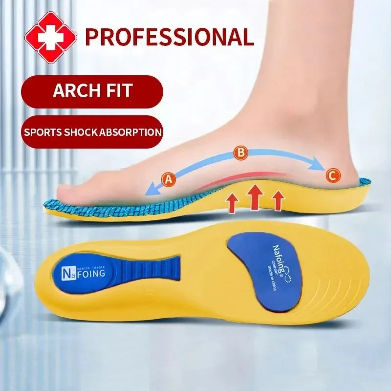 Orthotic Insole Arch Support Flatfoot Running Insoles for Shoes Sole Orthopedic Insoles Shock-absorbing sports insoles New style