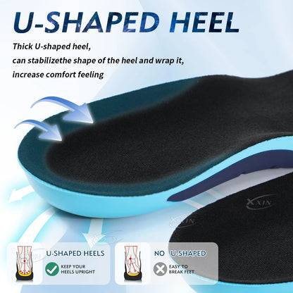 【Xxin】Arch Support Insoles Orthopedic Shoe Pads Gel Sport Insoles for Men Women Health Insole Size35-48
