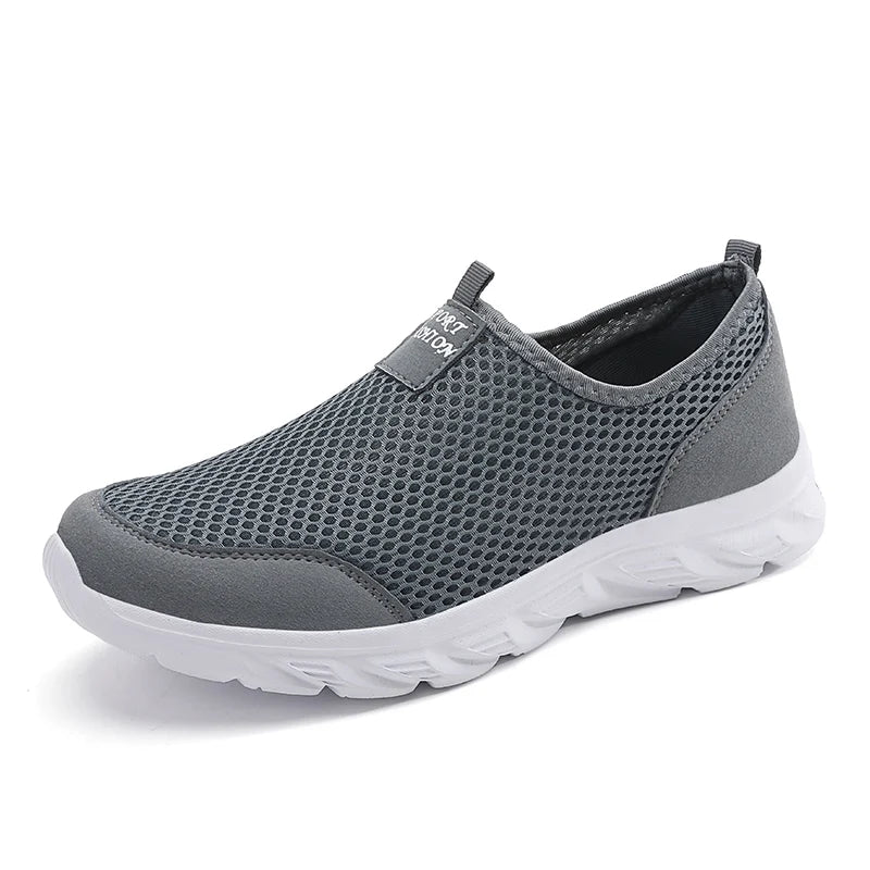 Lightweight Men Casual Shoes Breathable Slip on Male Casual Sneakers Anti-slip Men's Flats Outdoor Walking Shoes Size 39-47