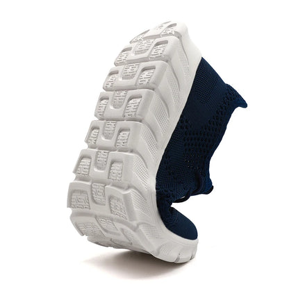Men's Breathable Vulcanize Shoes Lightweight Running Walking Shoe Lace-up Anti-slip Casual Sneakers Zapatillas de Hombre Size 36