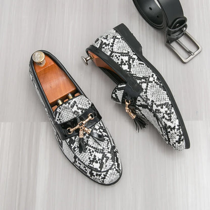 High Quality Men's Business Leather Shoes Comfortable Breathable Non Slip Outdoor Walking Flat Shoes Office Work Formal Shoes
