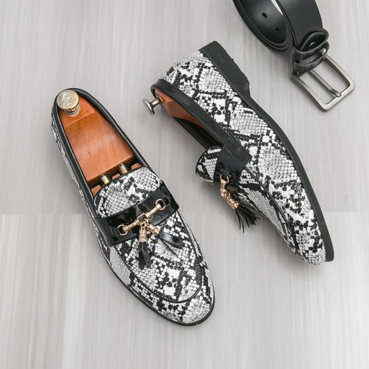 High Quality Men's Business Leather Shoes Comfortable Breathable Non Slip Outdoor Walking Flat Shoes Office Work Formal Shoes