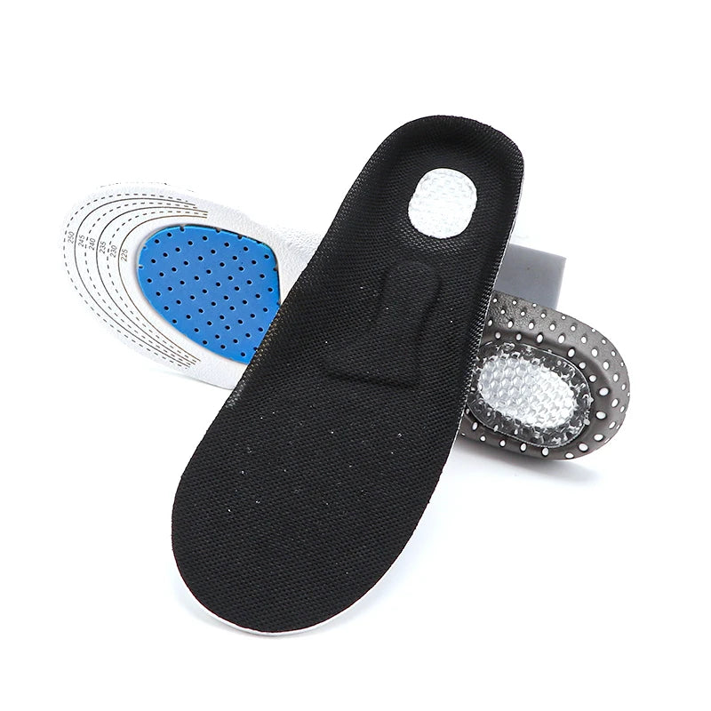 1Pair Orthopedic Insole Arch Support Plantar Fasciitis Shoes Insoles for Feet Men Silicone Shock absorbing Non slip Shoe Pads