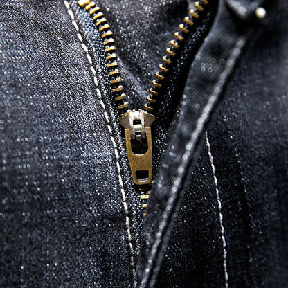 2025 Summer New Ripped Jeans Men Slim-fit Denim Pants Cotton Korean Style Fashion Men's Clothing Elasticity Versatile