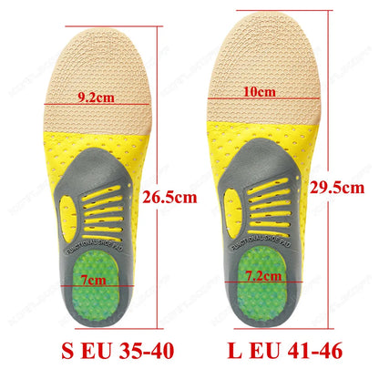 Upgrade Orthotic Gel Insoles Orthopedic Flat Foot Health Sole Pad For Shoes Insert Arch Support Pad For Plantar Fasciitis Unisex