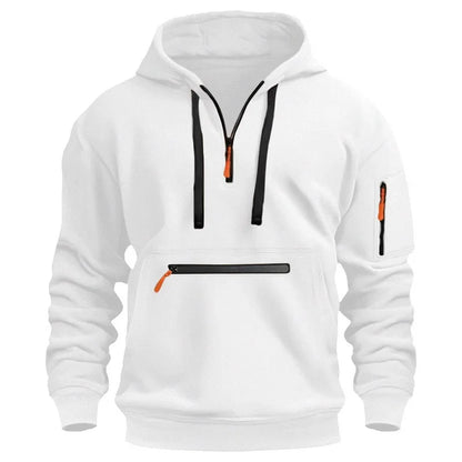 2025 New Multi Pocket Zipper Fleece Hooded Casual Shirt for Men and Women Plus Size Loose Pullover Fashion Sweatshirt top S-XXXL