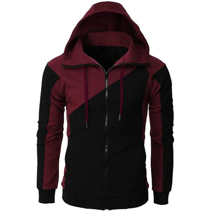 American Fashion Trend Zipper Hoodie Men's Loose Oversized Sweatshirt Unisex Casual Hoodie