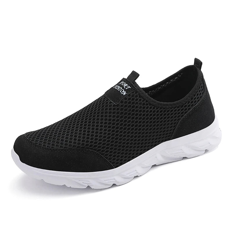 Lightweight Men Casual Shoes Breathable Slip on Male Casual Sneakers Anti-slip Men's Flats Outdoor Walking Shoes Size 39-47