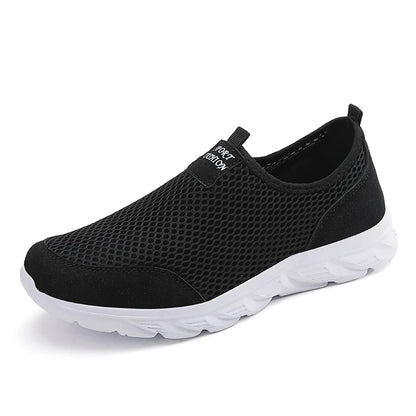 Lightweight Men Casual Shoes Breathable Slip on Male Casual Sneakers Anti-slip Men's Flats Outdoor Walking Shoes Size 39-47