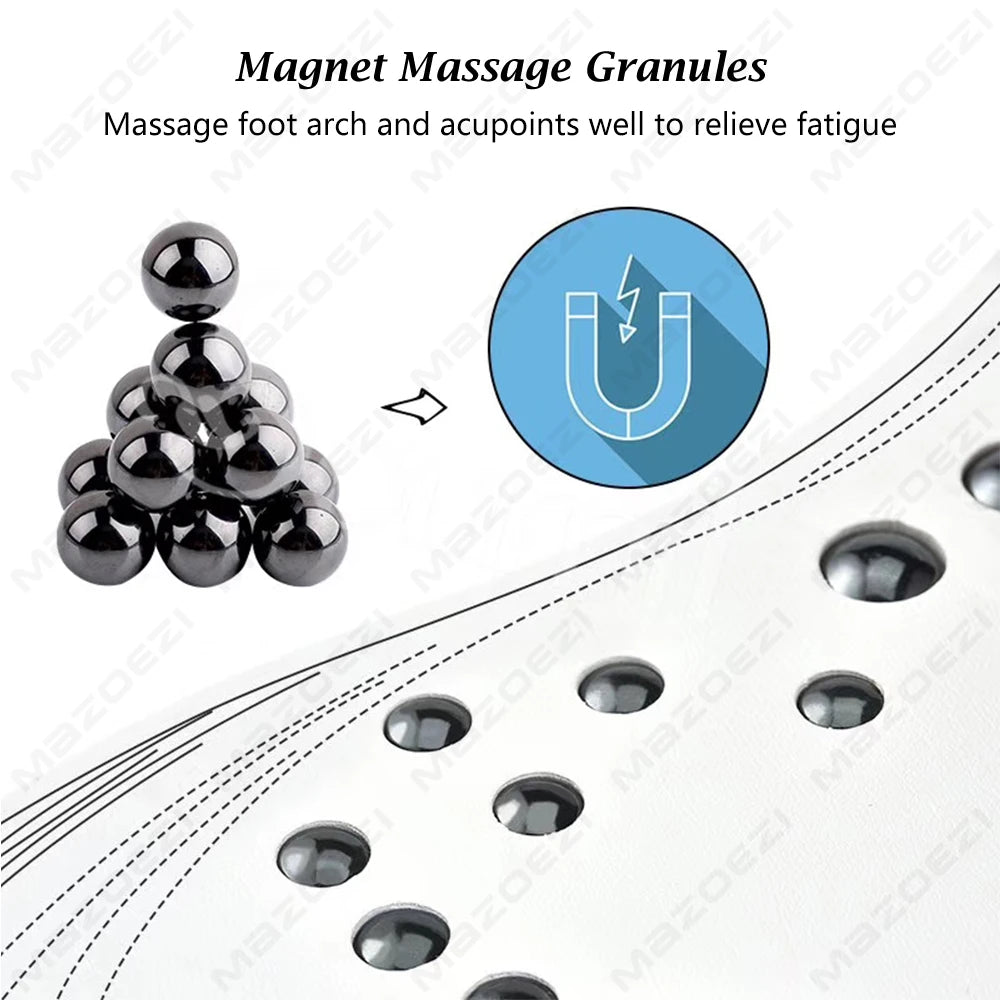 18 Magnets Magnetic Acupressure Massage Health Insoles Foot Therapy Reflexology Pains Relief Insoles for Women and Men Shoe Pads
