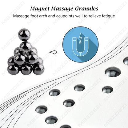 18 Magnets Magnetic Acupressure Massage Health Insoles Foot Therapy Reflexology Pains Relief Insoles for Women and Men Shoe Pads
