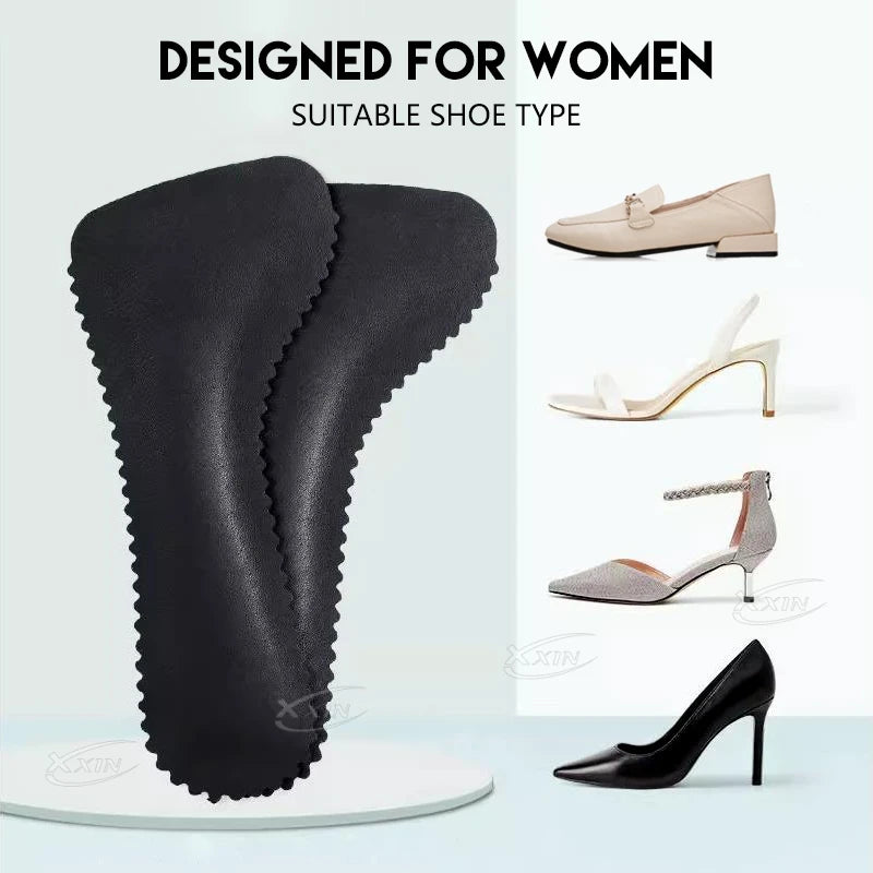 【Xxin】1pair/2pair Sandal Insoles Women absorbent High Heels Insoles  Women Insole Non-slip Latex Insoles For Shoes size35-40
