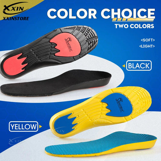 【Xxin】EVA Elastic Sports Insole Light Weight Shoe Insoles High Jump Runnin Insoles Size 35-46