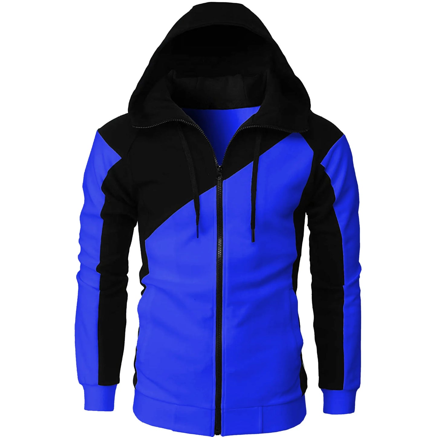 American Fashion Trend Zipper Hoodie Men's Loose Oversized Sweatshirt Unisex Casual Hoodie
