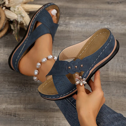 Shoes Sandals Women Summer Open Toe Sandals Woman Casual Women's Sandals Plus Size Ladies Shoes Slip On Female Footwear Slipper