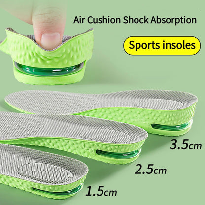 Height Increase Massage Insoles Insole Shock Absorbing