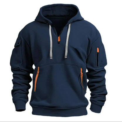 Cotton Dropped Shoulder Hooded Sweatshirt Men's Women's Plus Size Loose Pullover Fashion Sweatshirt
