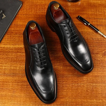 Men Casual Shoes Retro Zipper Men Formal Shoes Office Business High Quality Men Party Wedding Casual Shoes