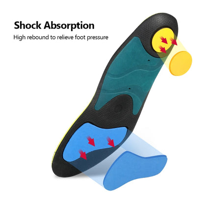 3ANGNI Insoles Orthopedic Arch Support Insole for Flat Feet EVA Shoe Pad Relieve Foot Pain Unisex Orthotic Insole