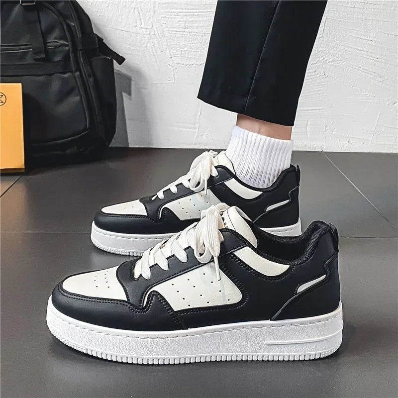 New Men's Sneakers Platform Casual Shoes Lace-up Mens Vulcanized Shoes Breathable Outdoor Running Shoes Fashion Tenis Masculino