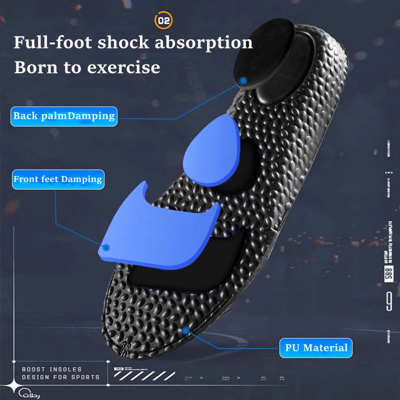 NEW Height Increase Templates Sports Shock Absorption Insoles for Feet Deodorant Orthopedic Insole for Shoes Men Women Shoe Sole