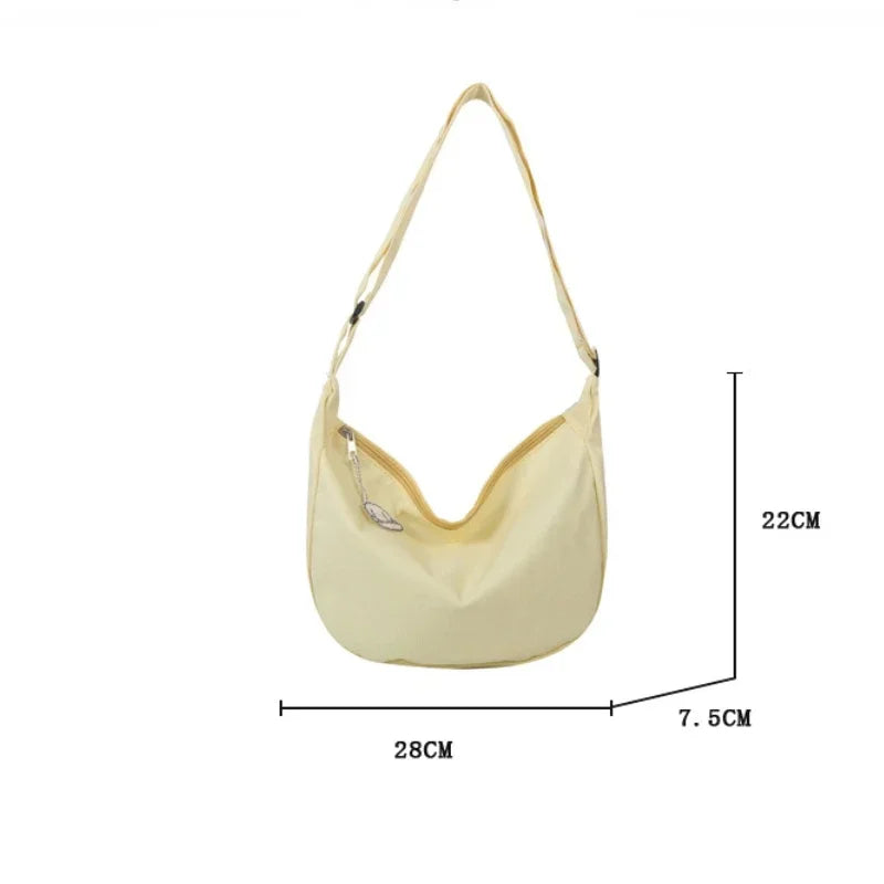 Shoulder Bags Women Solid Harajuku All-match Simple Multifunction Handbags Large Capacity Crossbody Bags for Women Teens Purse