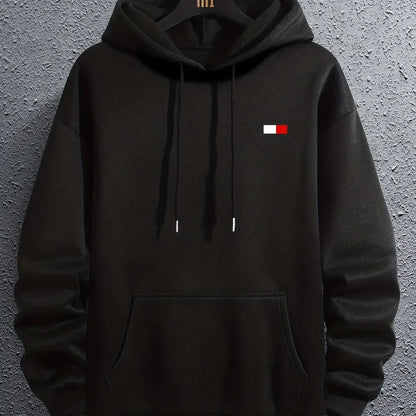 Fashion  with Autumn and Winter Hood for Men Winter Hoodie Large Sleep Hard Sweatshirts Informal Pockets Exterior Clothing Tops