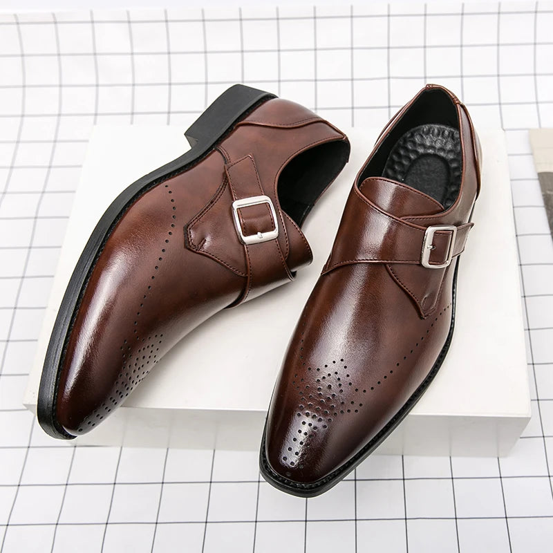 Italian Dress Shoes Men Wedding Party Shoes High Quality Casual Loafer Male Designer Flat Shoes Zapatos Hombre Plus Size 48