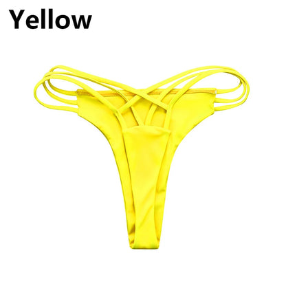 New Swimwear Women Swim Sexy Bikini Thong Swimwear Trunks V Swimsuit Swimwears Tankinis Set