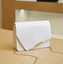 Mini Women's Shoulder Bag Luxury Brand Handbags for Women 2024 High Quality White Purse PU Hasp Messenger Bag Ladies Hand Bag