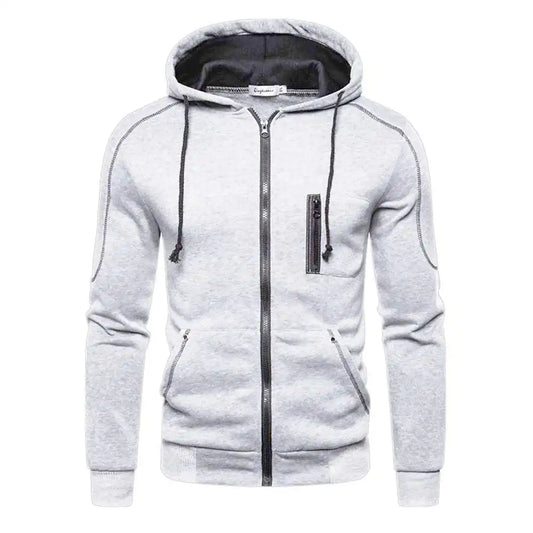 Men's Hooded Jackets Coats Zipper Fashion Brand Hoodies Mens Outerwear Casual Hoodies Sweatshirts Male