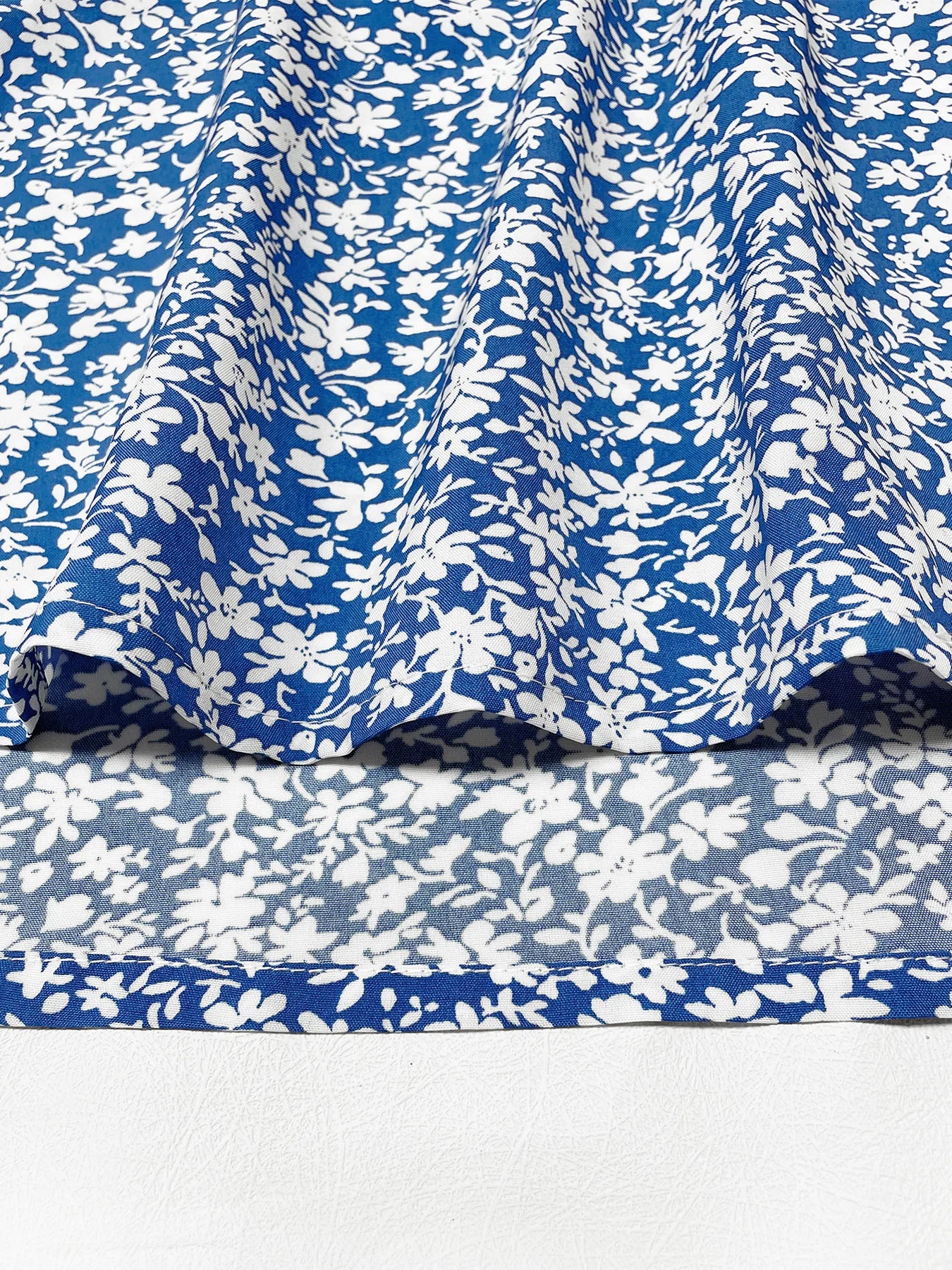 Women's Boho Curvy Holiday Outfits Frenchy Style Ditsy Floral Print Ruched Split Thigh Milkmaid Puff Sleeve Square Neck Dress