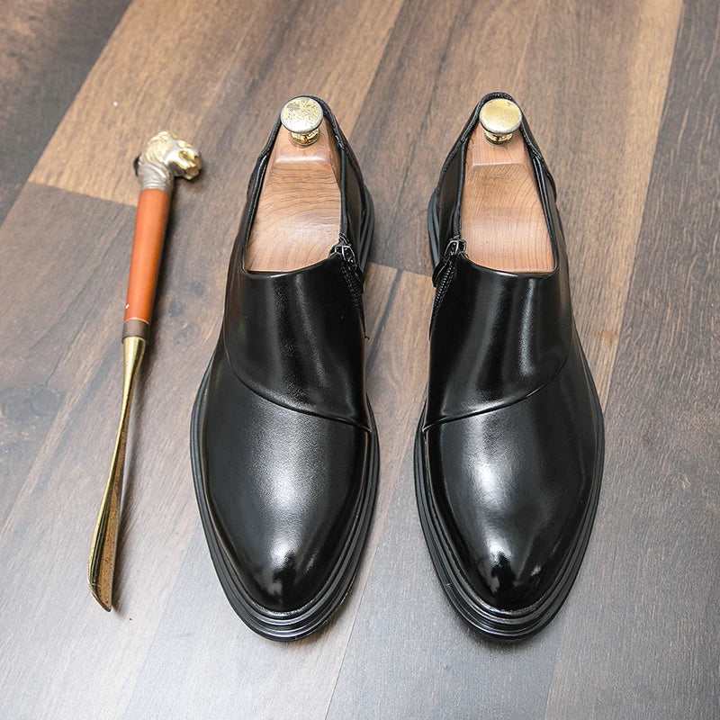 Fashion Men’s Dress Shoes High Quality Social Shoes Male Business Formal Shoes Men Loafers Leather Wedding Shoes For Man Classic