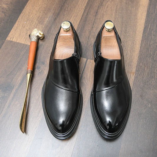 Fashion Men’s Dress Shoes High Quality Social Shoes Male Business Formal Shoes Men Loafers Leather Wedding Shoes For Man Classic
