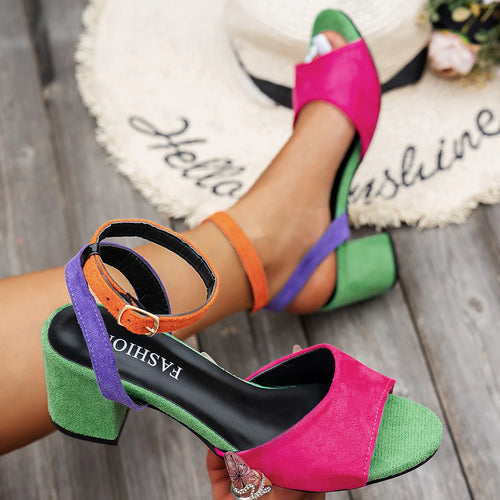 Women Sandals New Fashion High Heels Sandals Sexy Big Size Sandals Women Strap High Quality Shoes for Women Sandalias De Mujer