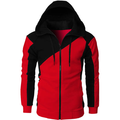 American Fashion Trend Zipper Hoodie Men's Loose Oversized Sweatshirt Unisex Casual Hoodie