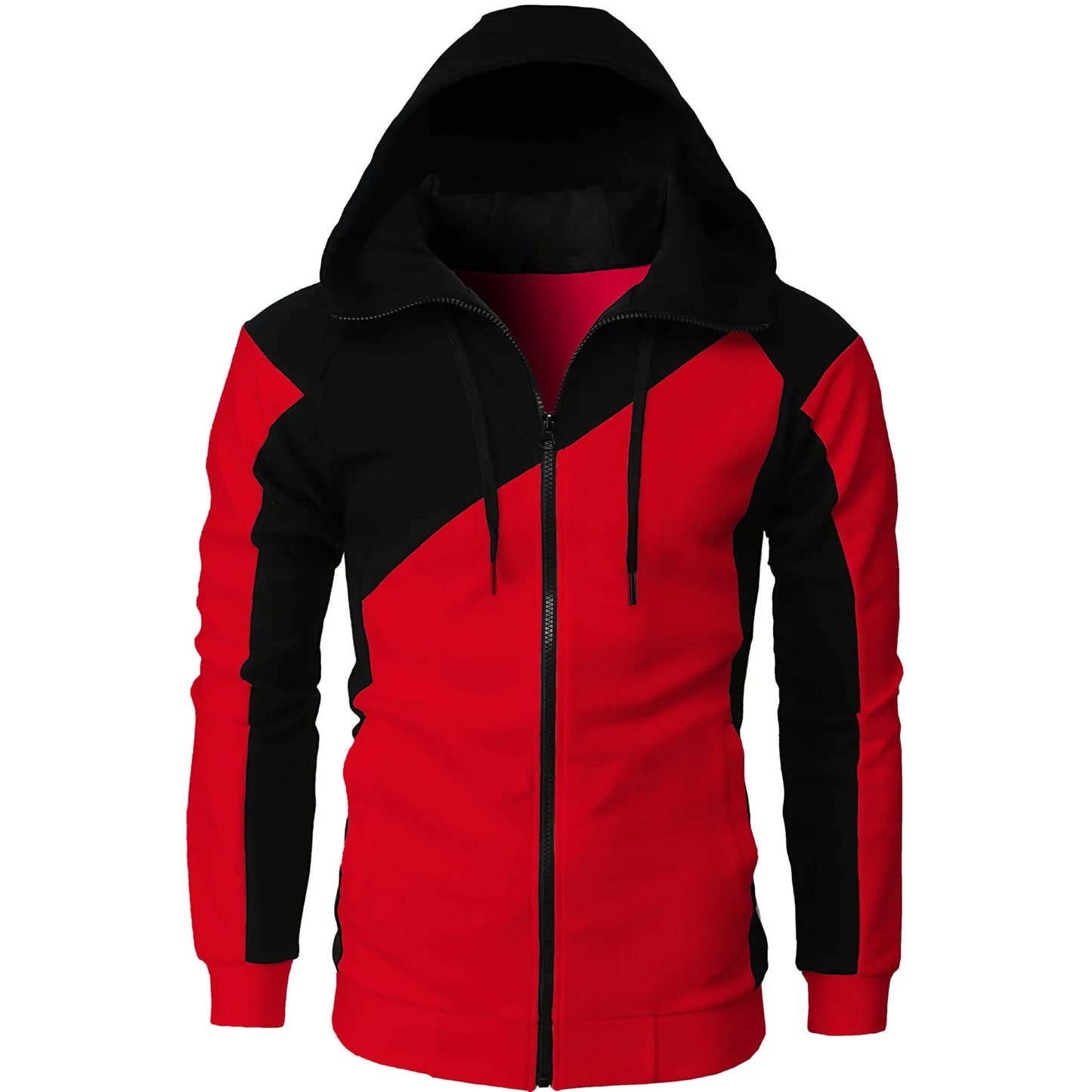 American Fashion Trend Zipper Hoodie Men's Loose Oversized Sweatshirt Unisex Casual Hoodie