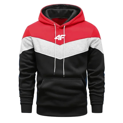 Hot Sales  Mens Tracksuit Clothing Fashion Tricolor Hooded Sweatshirts Printing Casual Jogging Sports Pullover 2025 Daily Tops