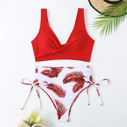 Swimsuit Women Trend Swimwear Female High Waisted Bikinis Sets Korean Swimming for Woman Bathing Suit Beachwear