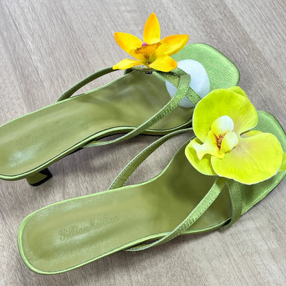 Flower Ladies Sandals Brand Luxury New Summer Clip-toe Cool Travel Beach Slippers Convenient Comfortable Exquisite High Heels