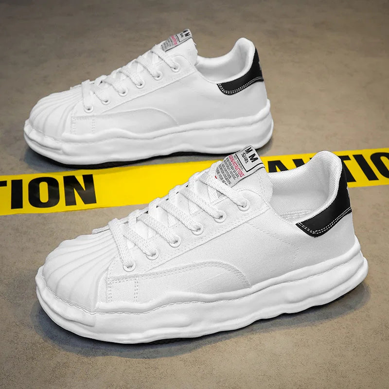 Same Style Thick Soled Canvas Sneakers for Men and Women Spring/summer 2024 Low Cut Casual Sports Sneakers