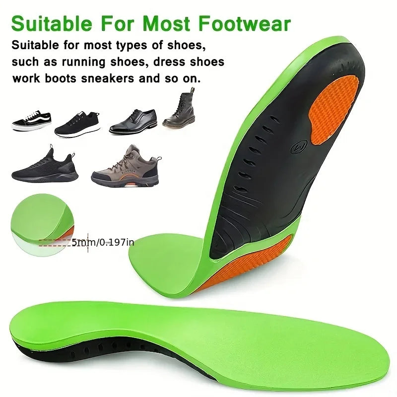 Arch Support Insoles Inserts Men Women - Flat Feet - Orthotic Insoles High Arch for Arch Pain - Heavy Duty Support Pain Relief